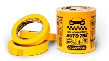 FITA CREPE AMARELA AUTOMOTIVA ANTI UV 765